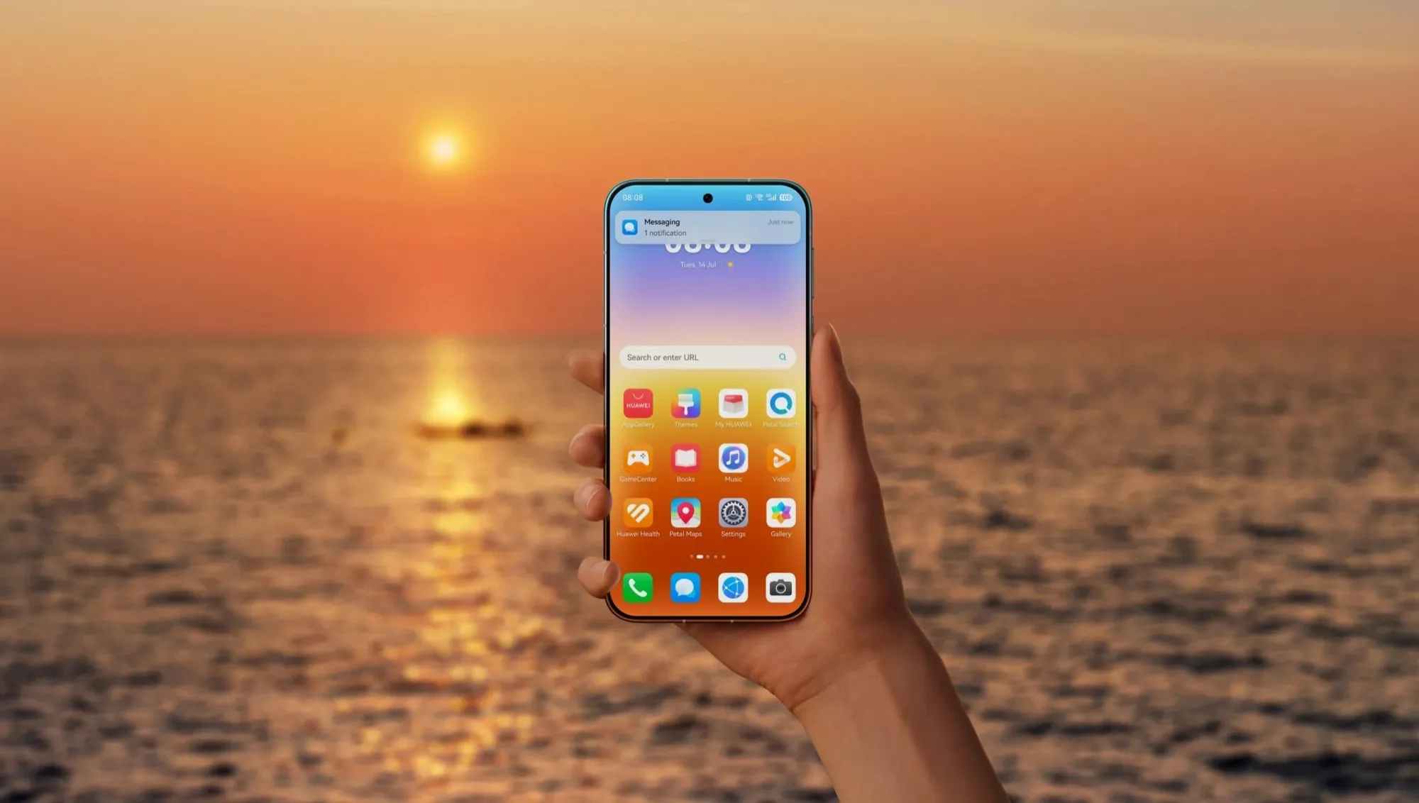 Tampak samping Huawei Pura 90s Pro Max menampakkan profil tipis dan desain frame