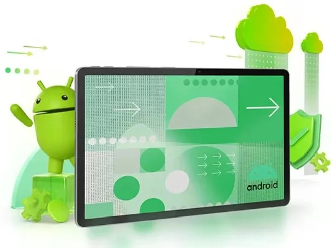 Lenovo Idea Tab menampilkan indikator baterai dengan daya tahan lama