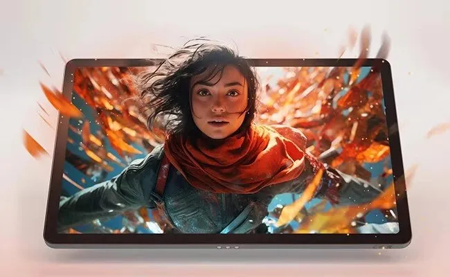 Layar Lenovo Idea Tab menampilkan gambar detail dengan resolusi tinggi
