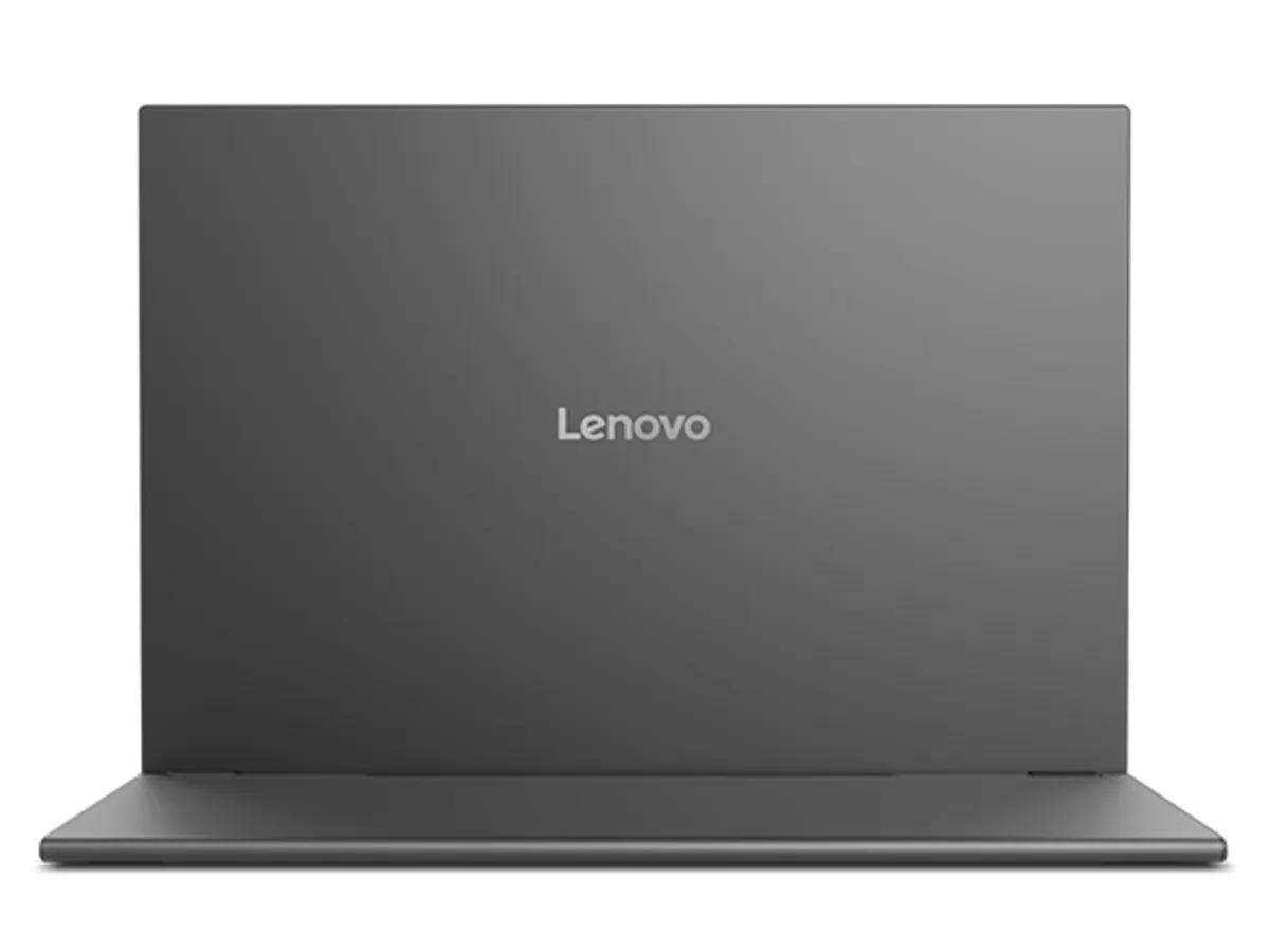 Sisi samping Lenovo L16 menunjukkan bodi tipis 7mm dan dua port USB-C