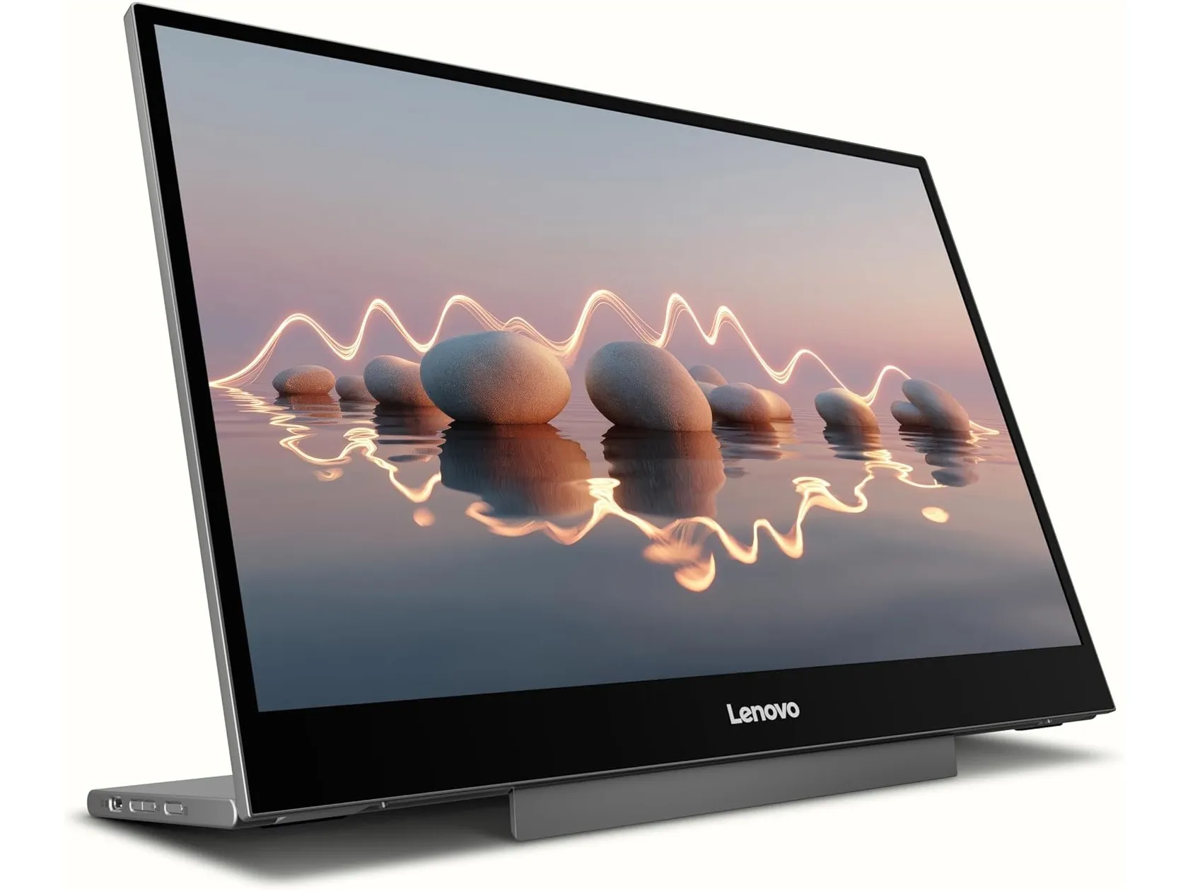 Tampak depan Lenovo L16 monitor portabel 16 inci dengan layar IPS dan bezel tipis