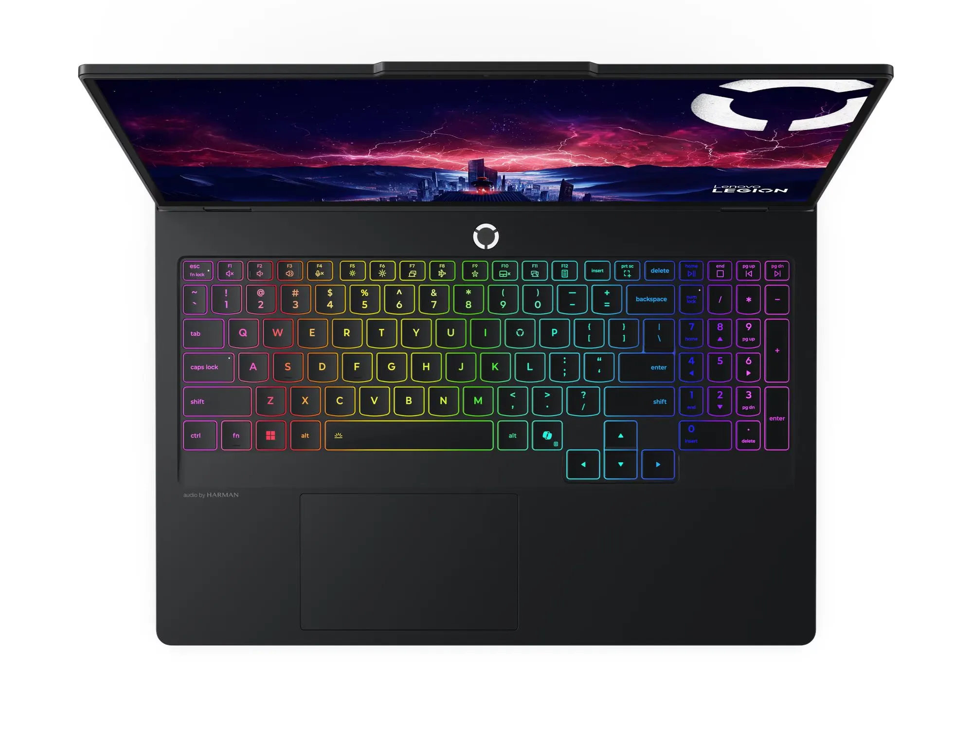 Tampilan depan Lenovo Legion Pro 5 16AFR10 dengan layar OLED 16 inci
