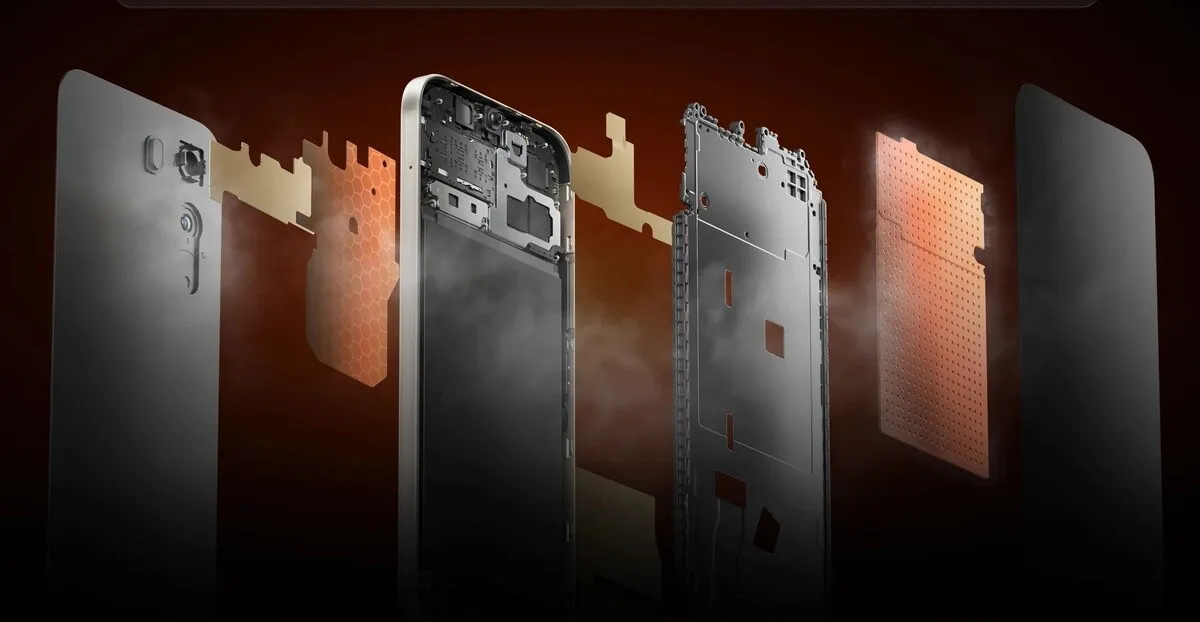 Sistem pendingin graphite cooling realme P4x