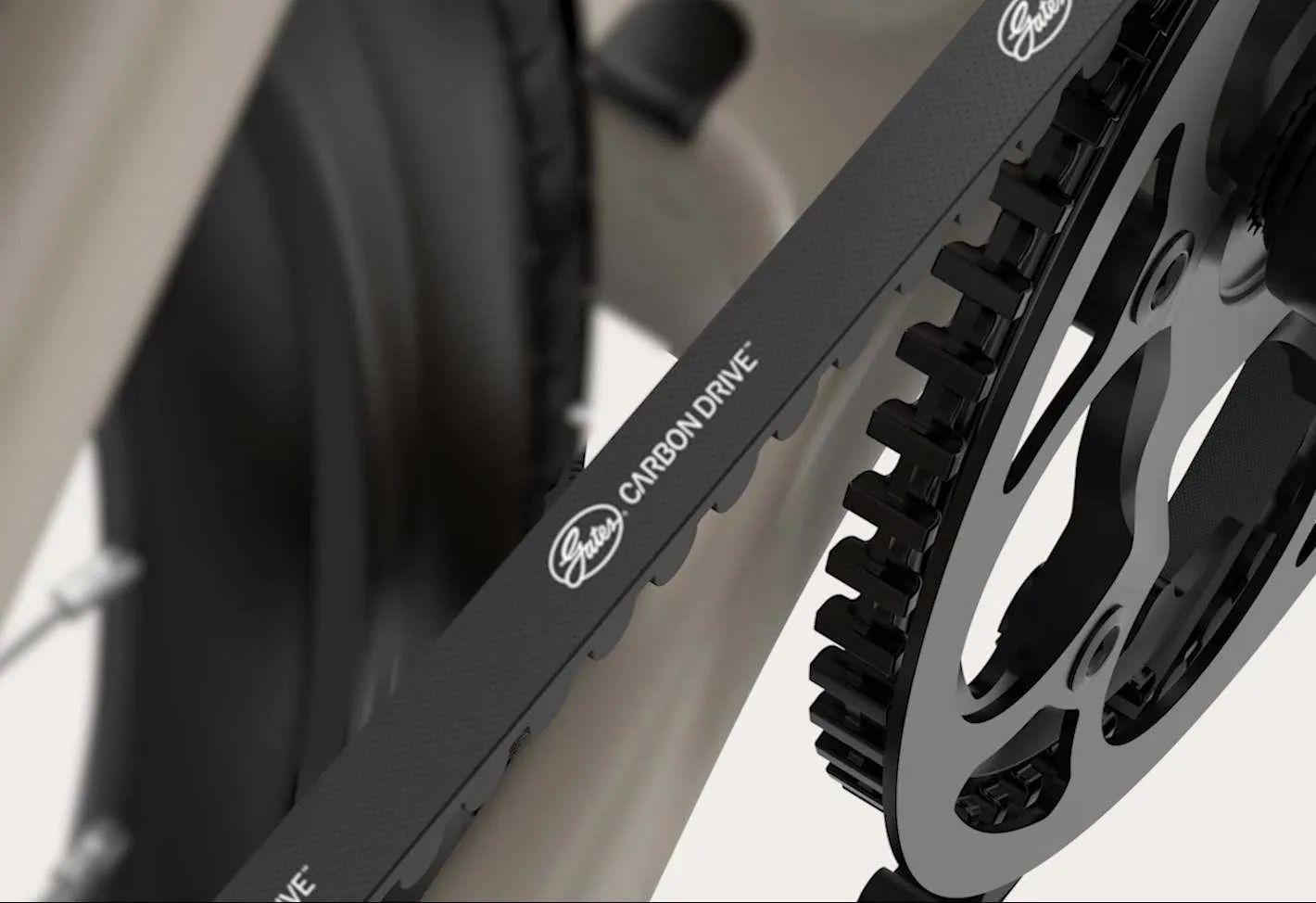 Gates carbon belt drive pada Reany N1 GT yang menggantikan rantai konvensional
