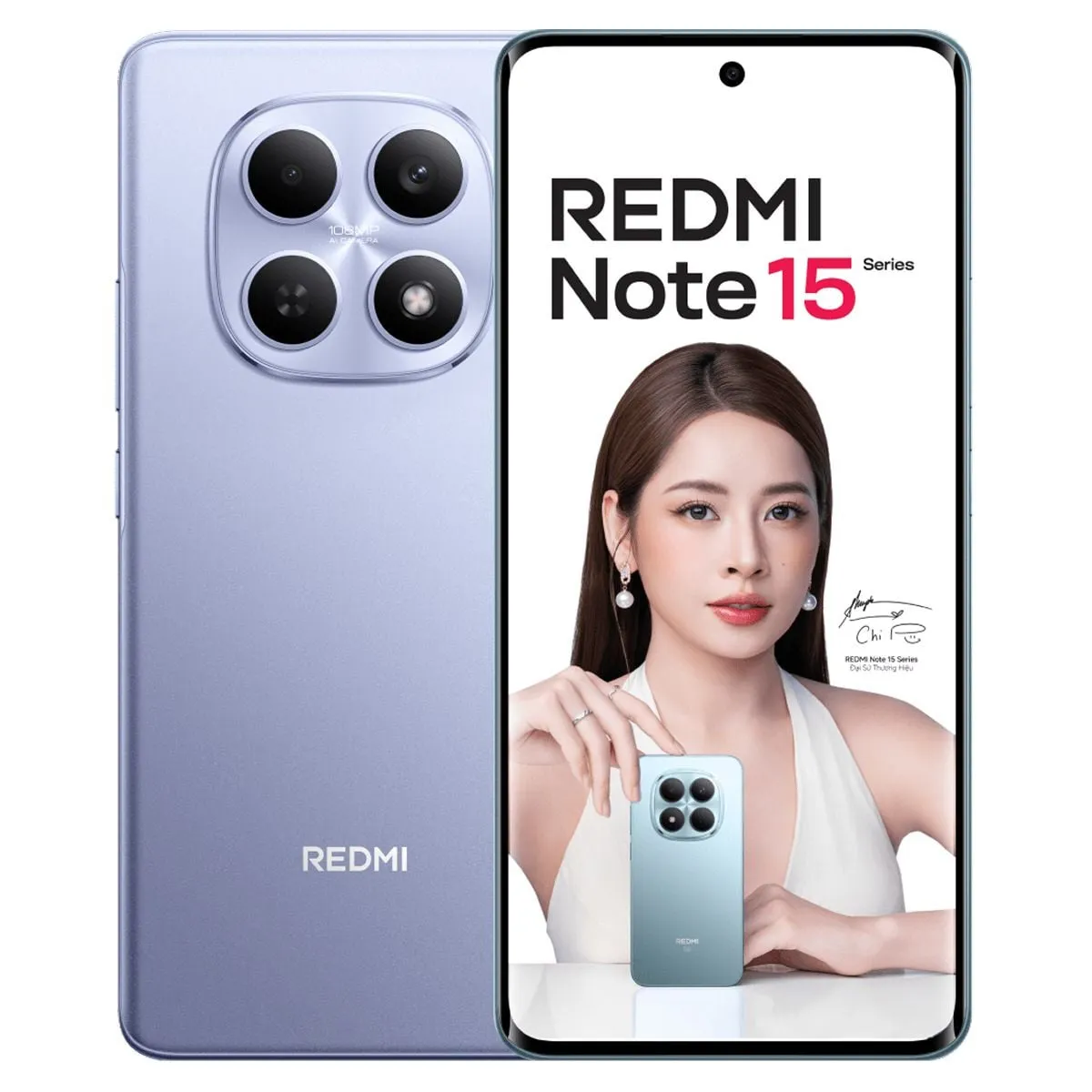 Tampak samping Redmi Note 17 memperlihatkan desain bodi datar dengan tepi tajam.