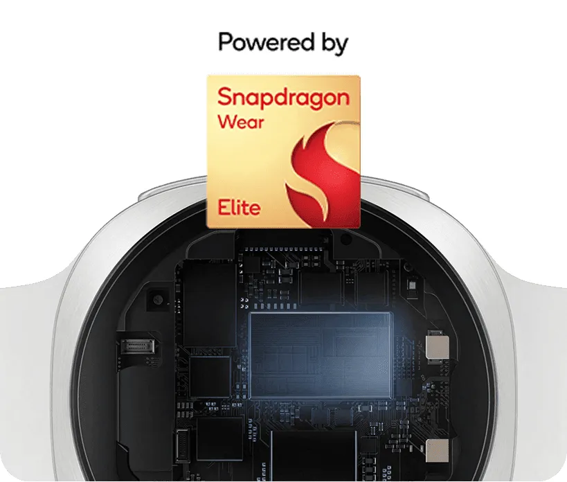 Render promosi Samsung Galaxy Watch 9 menampilkan branding Snapdragon Wear Elite