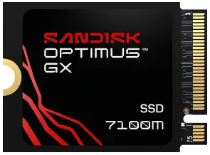SSD Sandisk Optimus GX 7100M untuk upgrade penyimpanan perangkat handheld gaming seperti Steam Deck