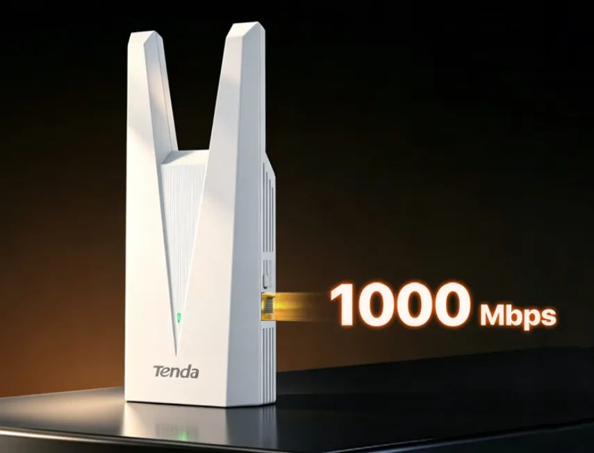 Tenda A33 V2.0 Wi-Fi 6 range extender tampak samping