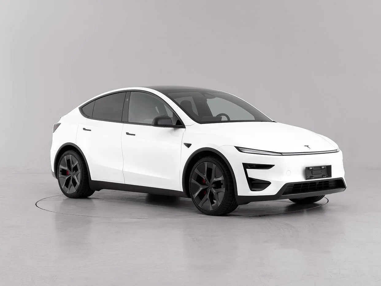 Profil samping Tesla Model Y Performance 2027 dari dokumen MIIT