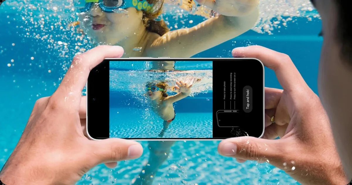 Fotografi bawah air menggunakan vivo Y500 berkat sertifikasi IP68 dan IP69